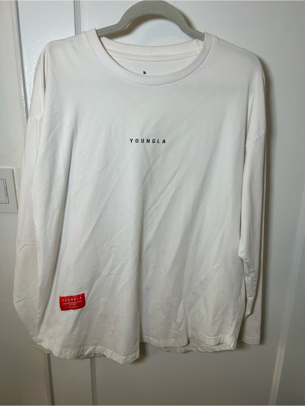 YoungLA White Bushido Long Sleeve Graphic TShirt